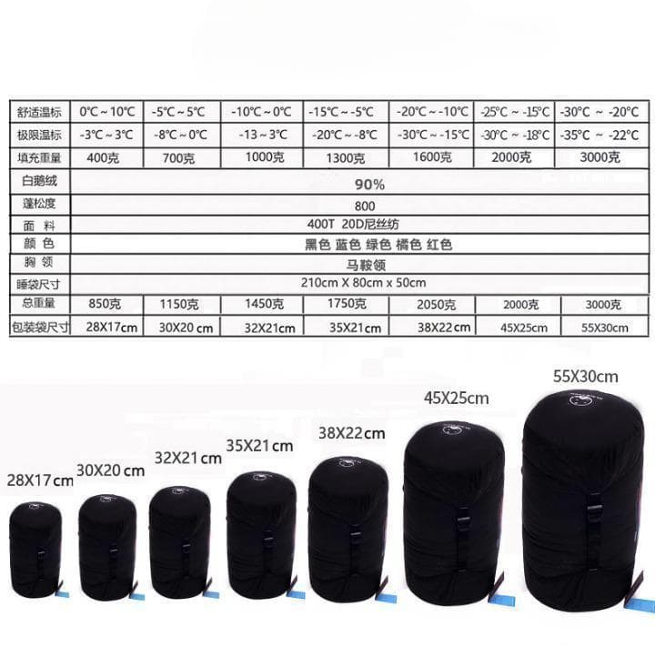★✨お得✨★寝心地最高！　マミー型　寝袋 ダウンシュラフ　400g　レッド