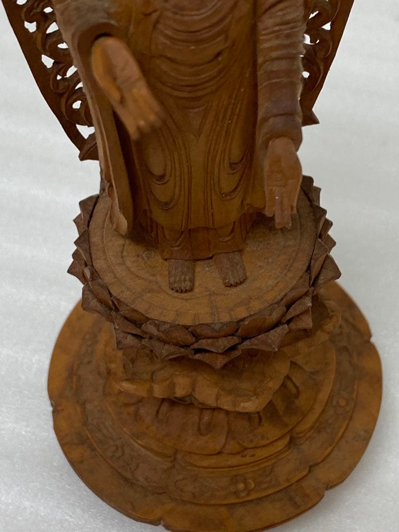 3-1944 阿弥陀如来立像　木彫り仏像