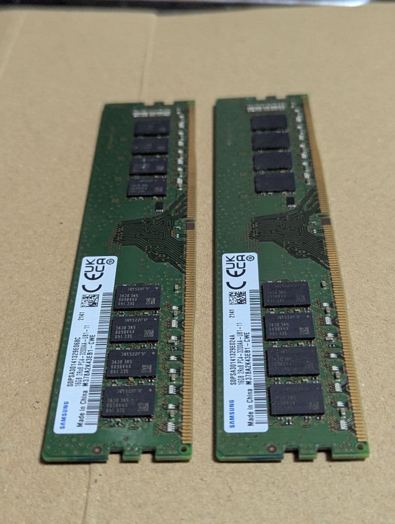 SAMSUNG 16GB PC4-3200 ×2枚 32GB