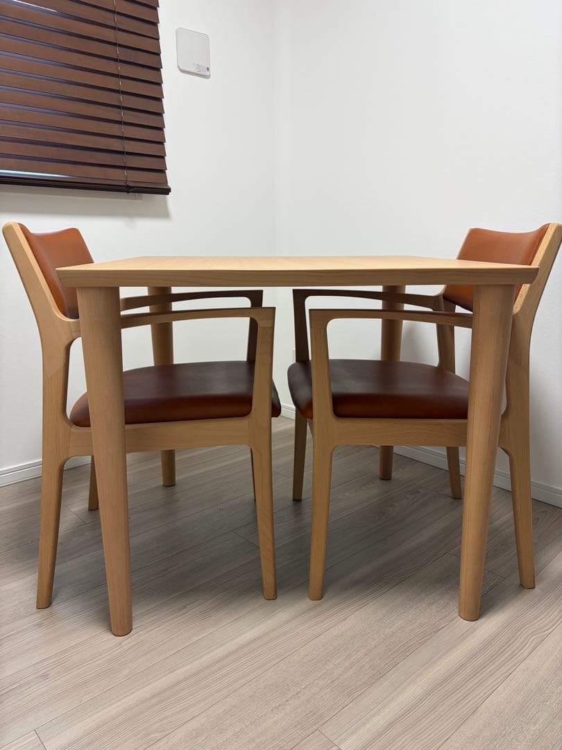 カリモク60 ダイニング3点セット（チェア①）