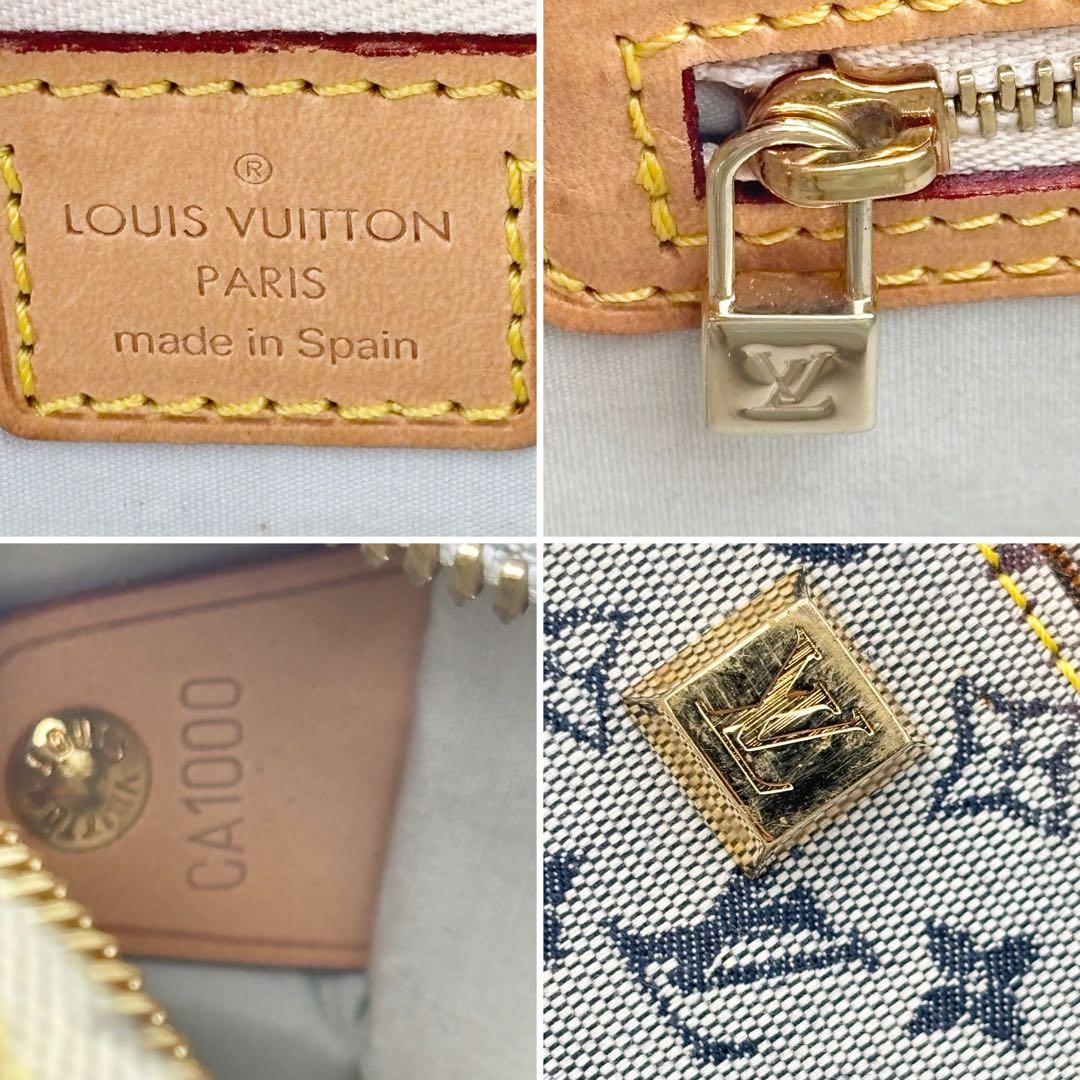 LOUIS VUITTON ルイヴィトン モノグラムミニ マリー ブルー