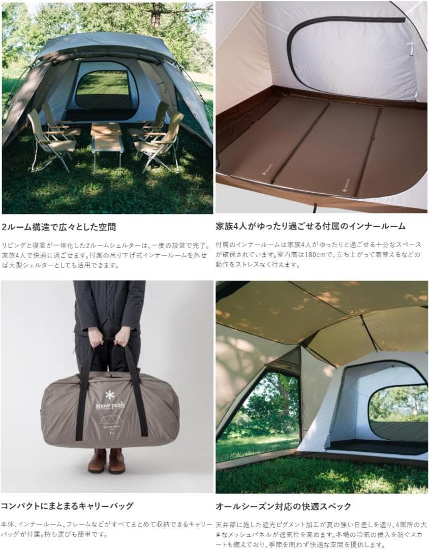 【新品 シールドルーフset】  Peak ランドネストシェルター