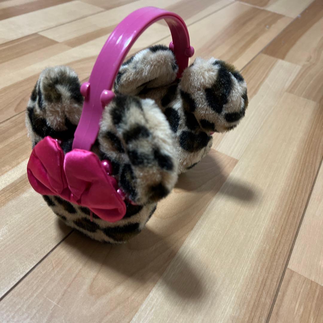 ディズニー　ミニー　豹柄　イヤーマフ