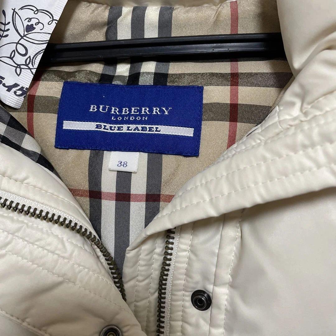 BURBERRY BLUE LABEL ダウンベスト 38 ホワイト