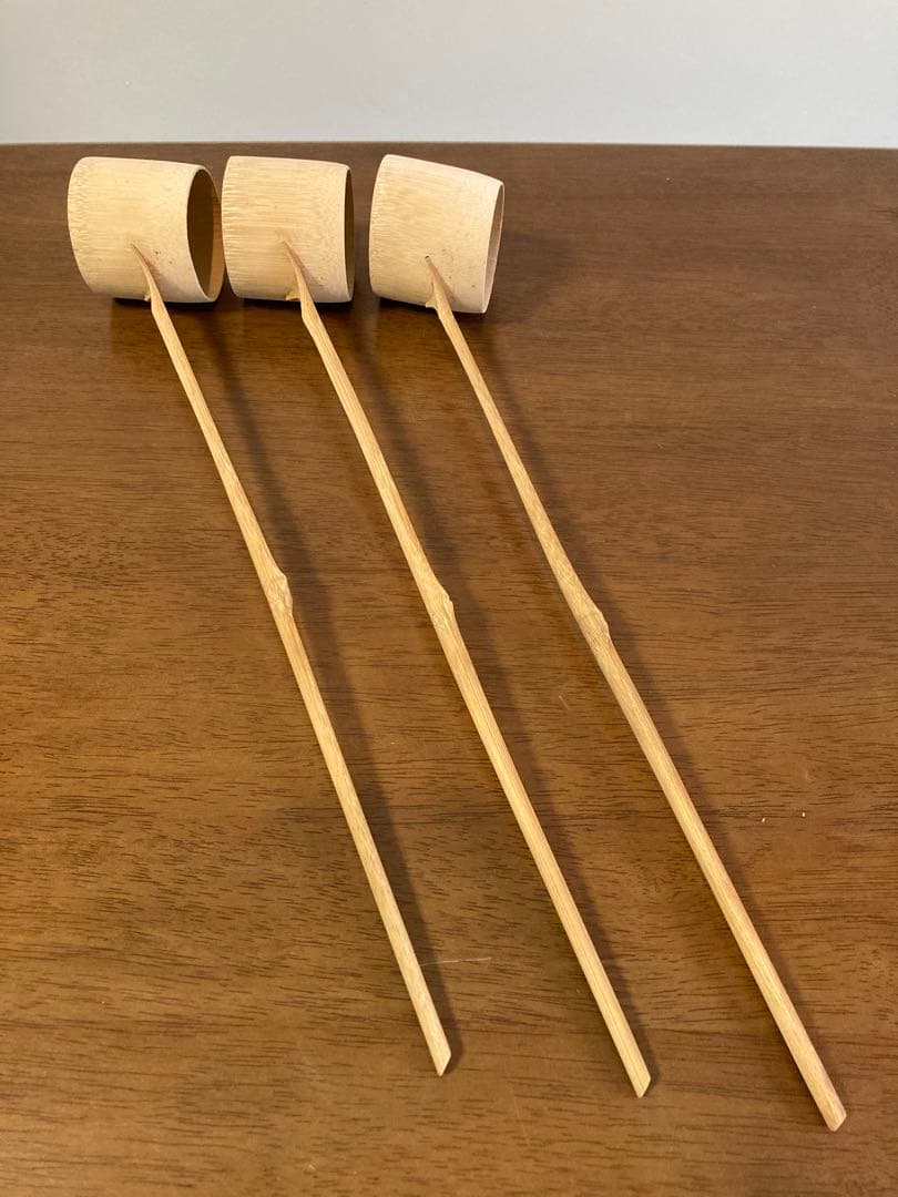 茶道具　柄杓9本　蓋置2個　竹製　セット