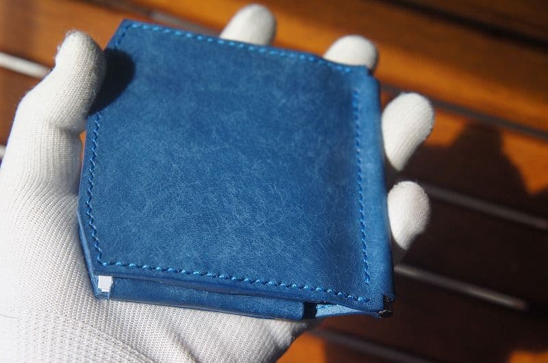 【送料無料】マヤベリーのマネークリップウォレット【コバルト】