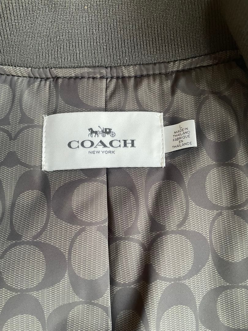 コーチ　MA-1 黒　極美品　F75711 サイズL