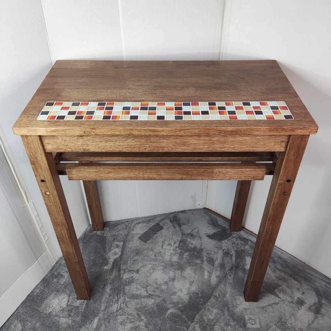 木製 モザイクタイル 作業台　作業机