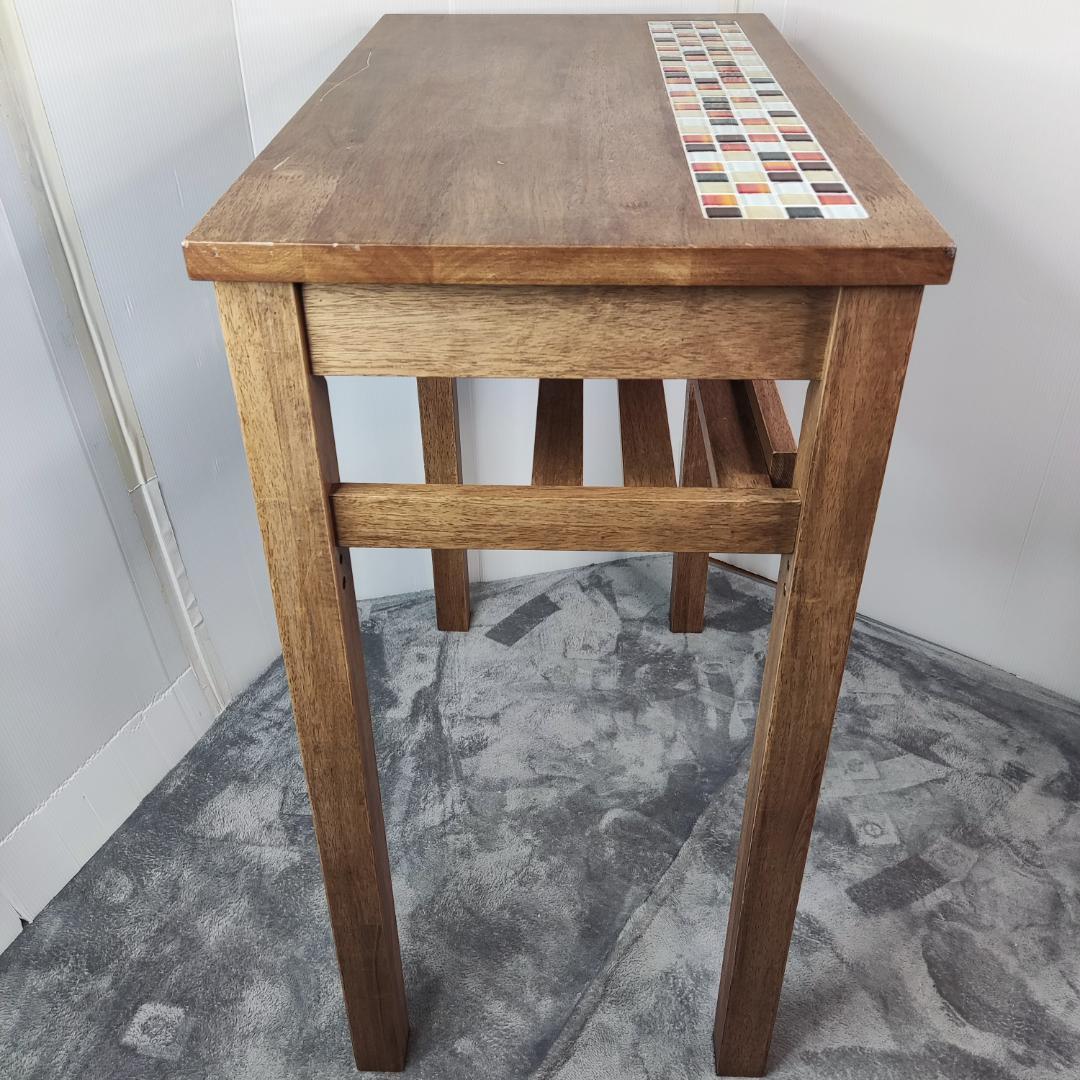 木製 モザイクタイル 作業台　作業机