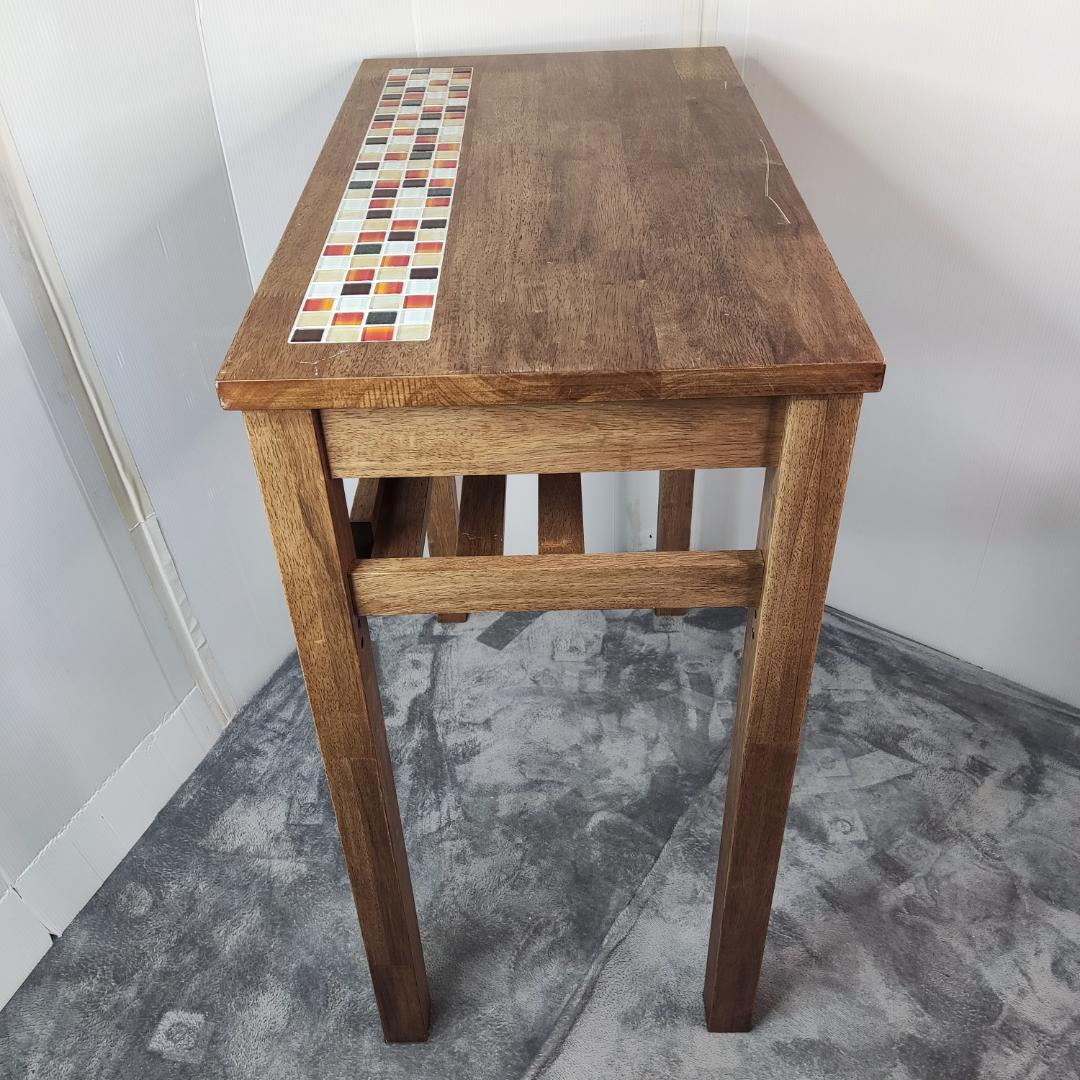 木製 モザイクタイル 作業台　作業机