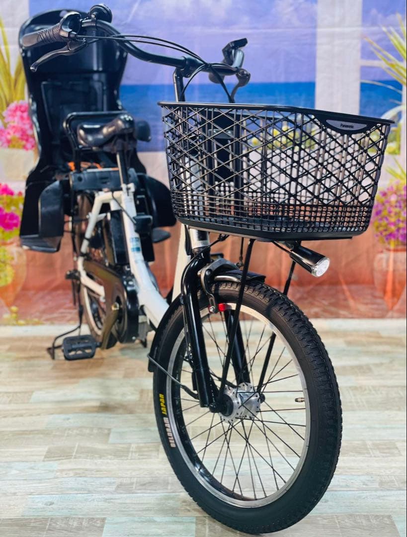 王様ギュットアニーズ⭐️16AHパナソニック子供乗せ電動アシスト自転車Y2359