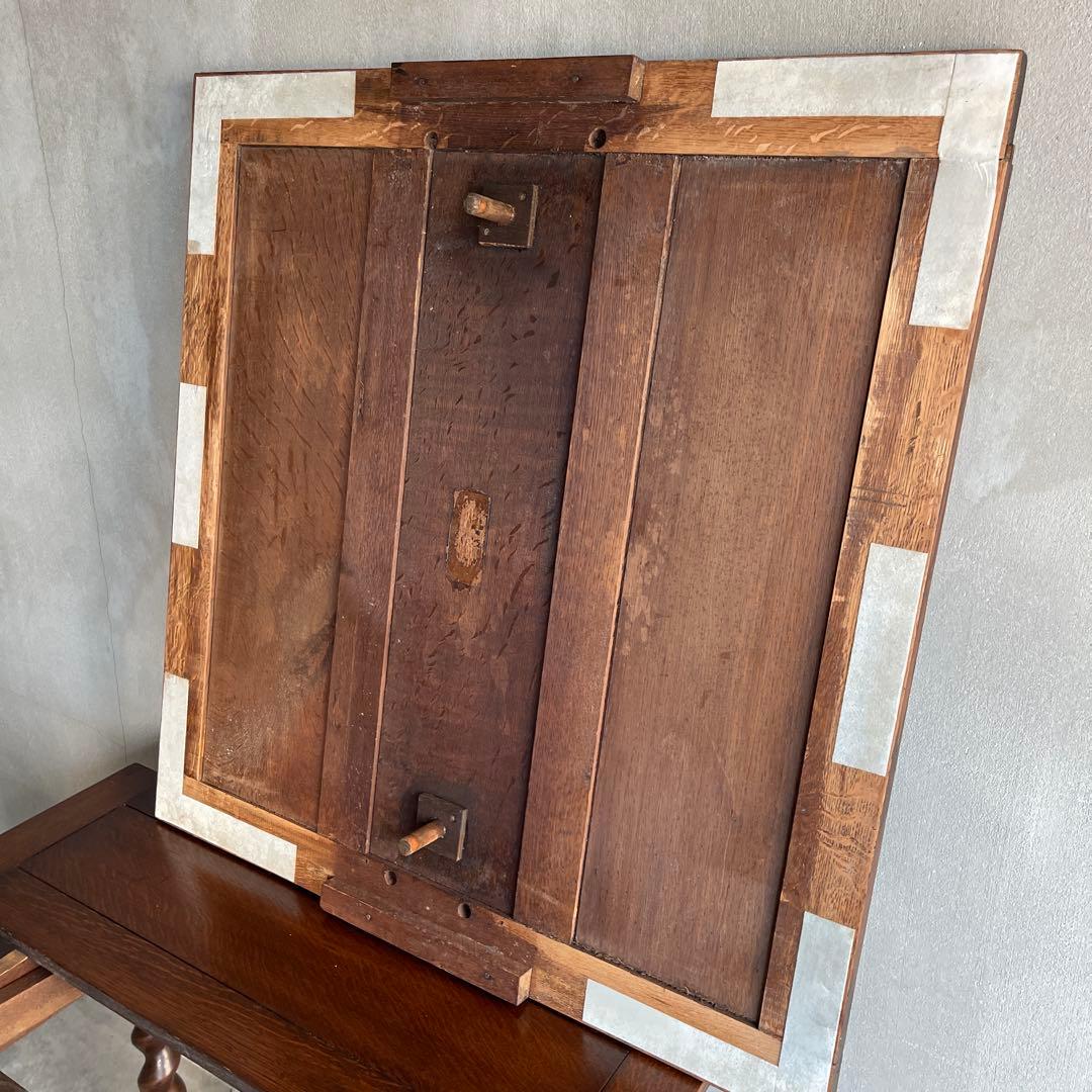 イギリス　オールドアンティーク家具 ドローリーフテーブル 拡張テーブル　オーク