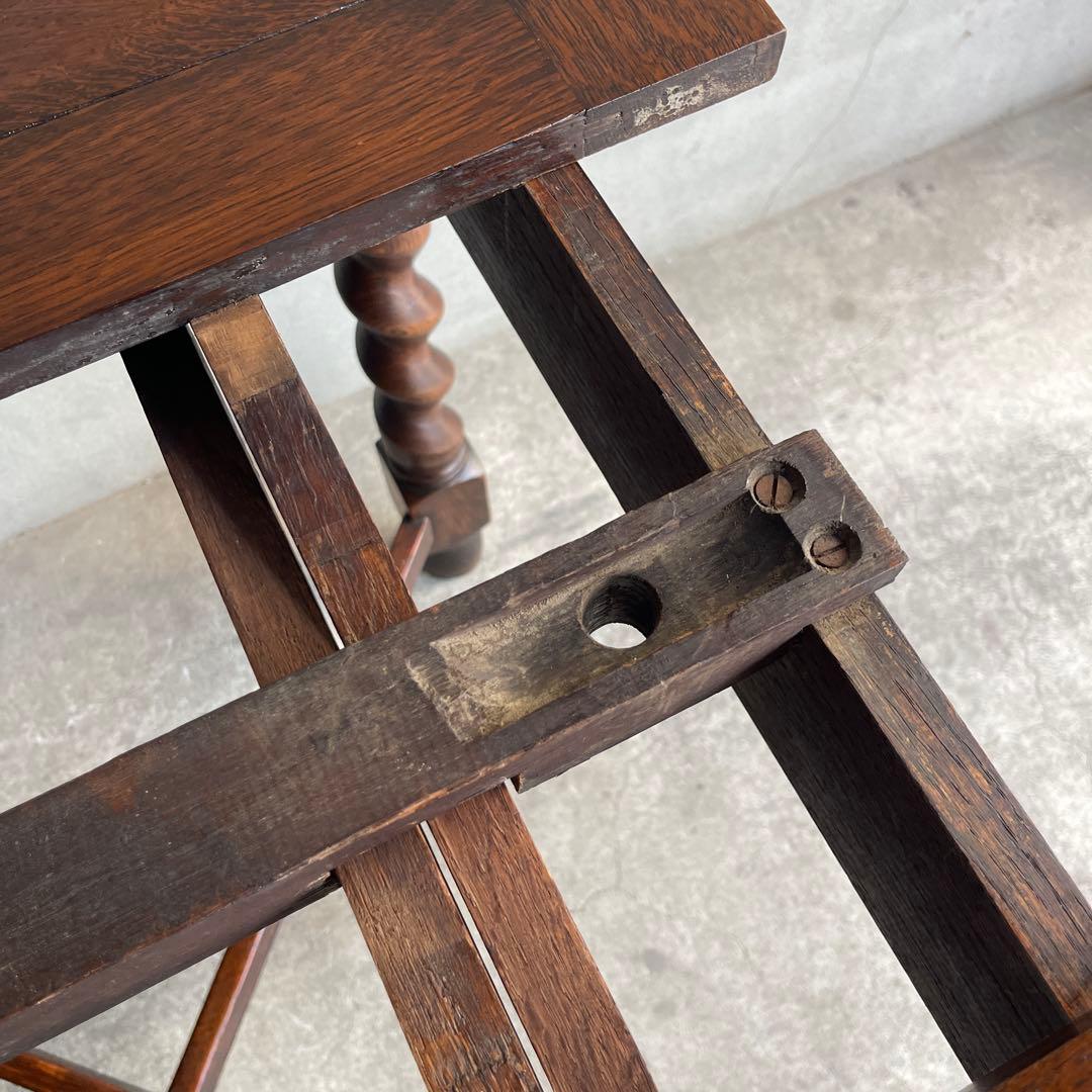 イギリス　オールドアンティーク家具 ドローリーフテーブル 拡張テーブル　オーク
