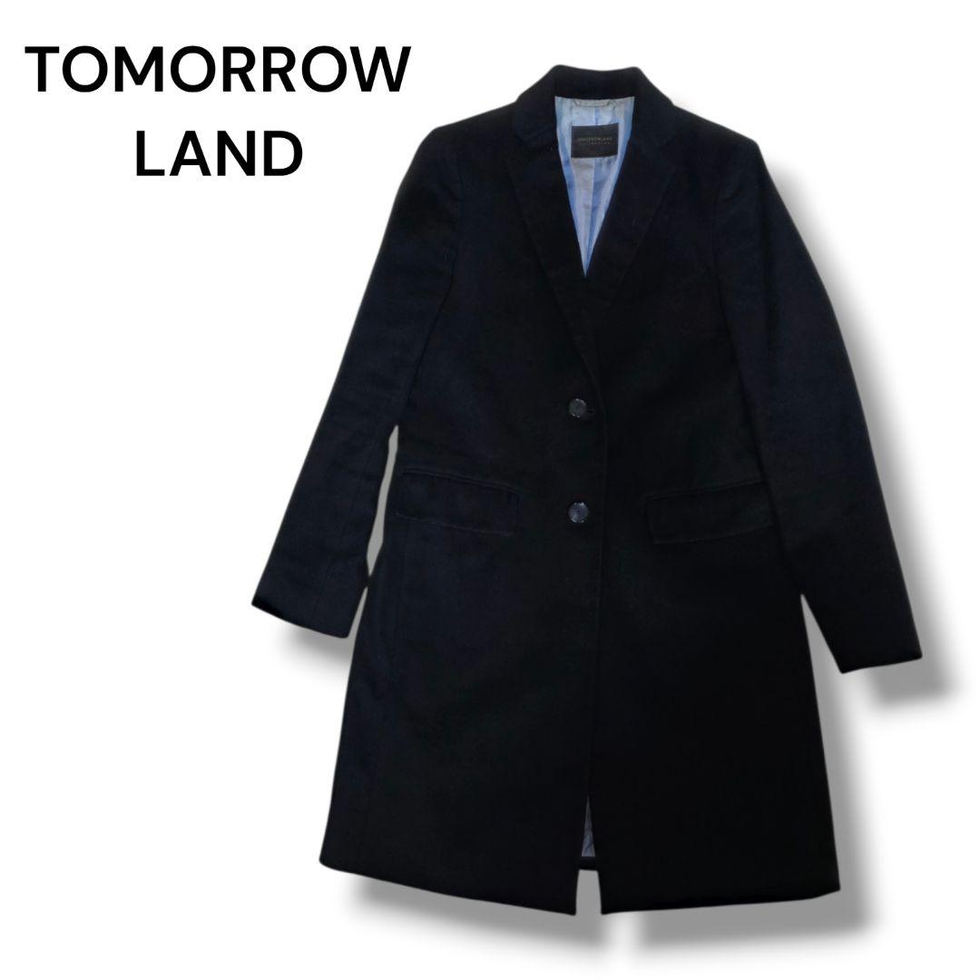 TOMORROWLAND　ロングコート　ウールコート　カシミヤ　ブラック　M