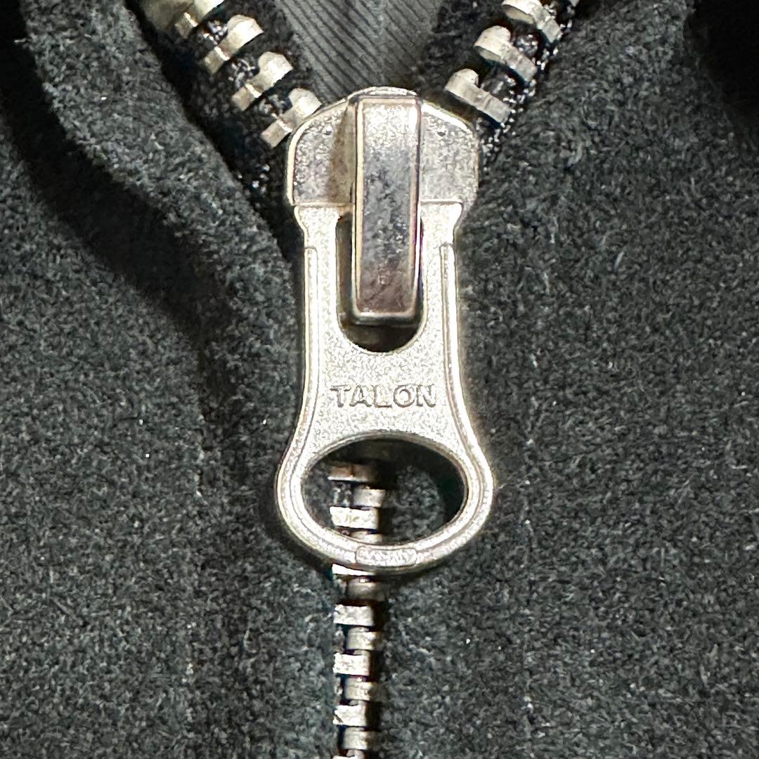 Ron Herman スエードリブジャケット 牛革 ブラック L