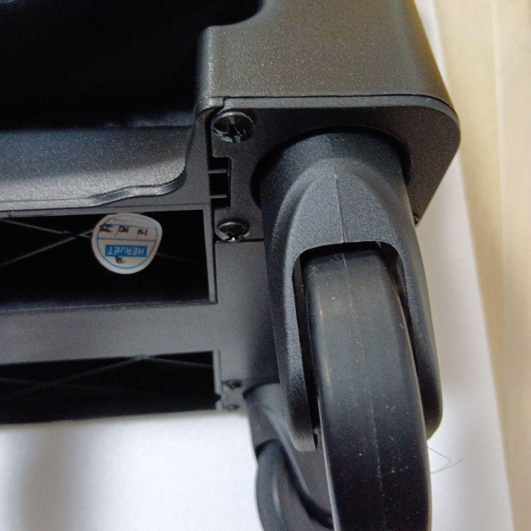 SWANY　スワニー4輪 キャリーバック　ケース 黒にリボン　ストッパー付き