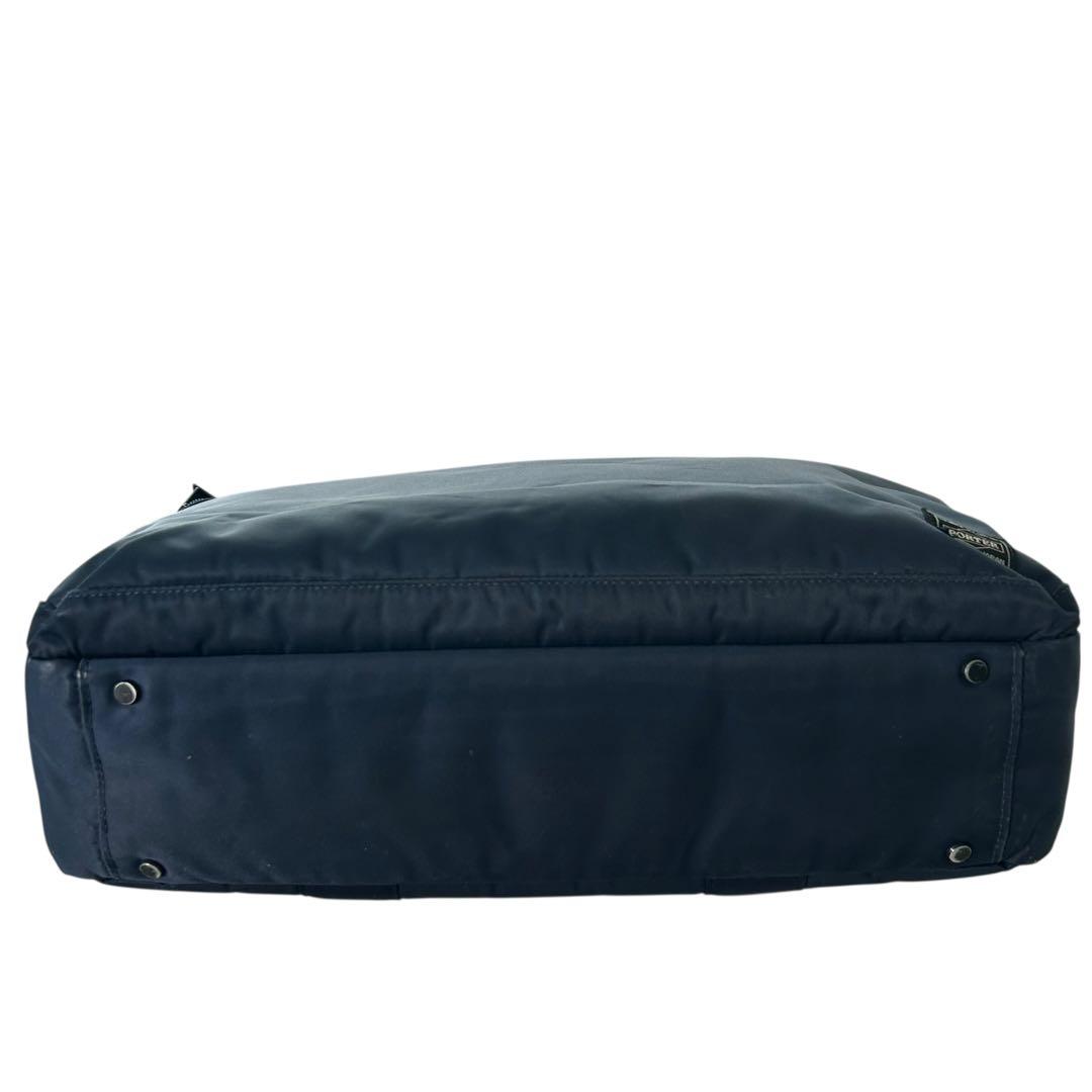 【良品】 ポーター タイム トートバッグ a4 肩掛け ビジネスバッグ ネイビー