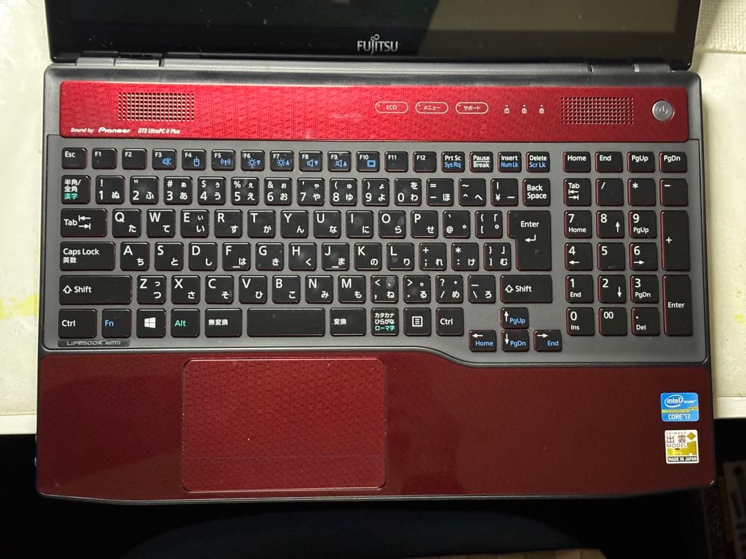 【Core i7/メモリ8GB】富士通 LIFEBOOK AH77/J 動作確認