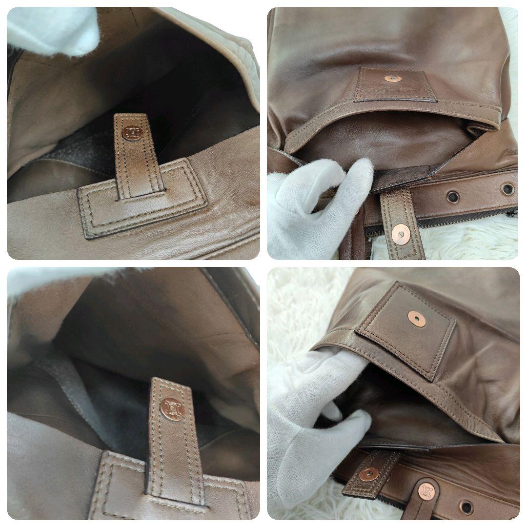 CELINE　トートバッグ　A4収納可能 レザー　トリオンフ