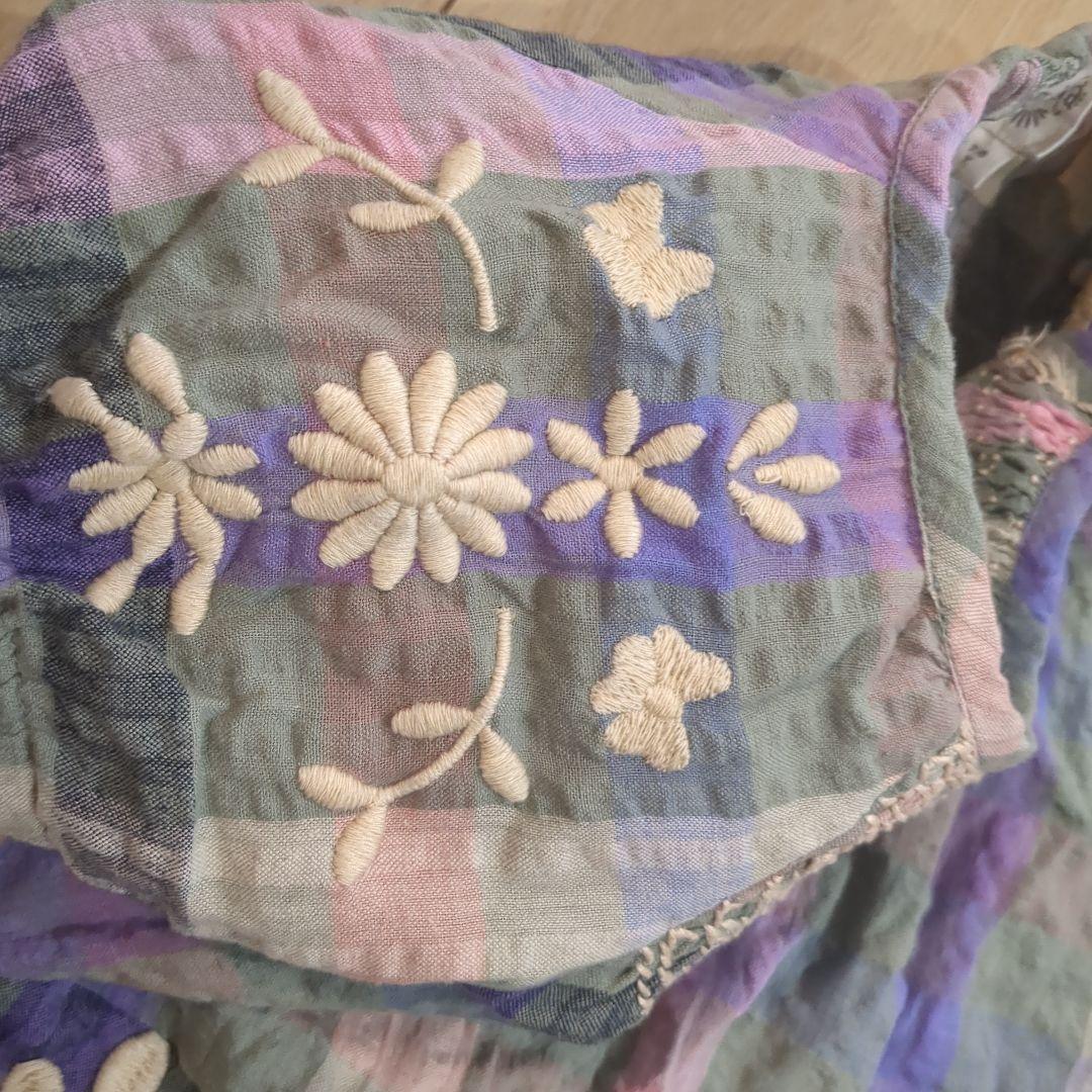 ワンピース Apolina Iris smock picninc check 7-9Y