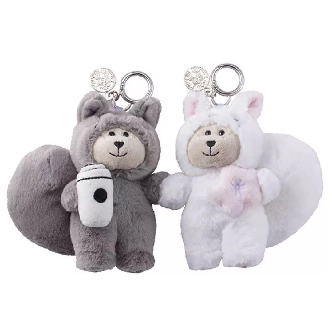 台湾 スターバックス 26 ‘桜 猫 ペア ペアリスタ キーホルダー