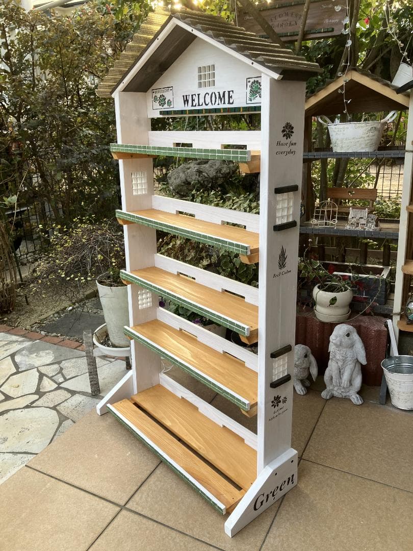 No17 断捨離り子❣️『プロフ必読』 商品三角お屋根 white　5段