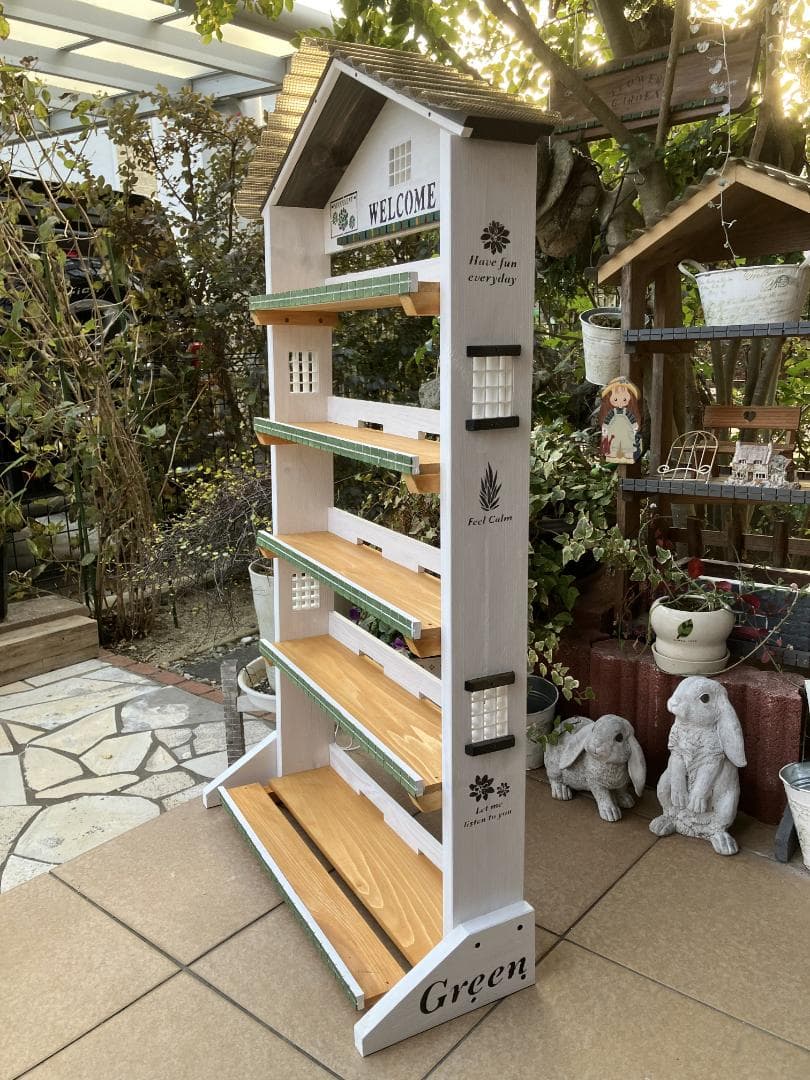 No17 断捨離り子❣️『プロフ必読』 商品三角お屋根 white　5段