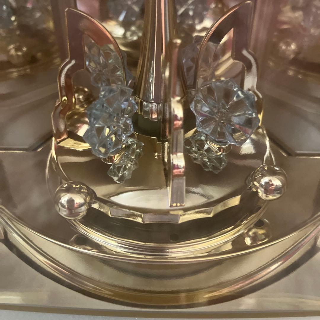 SEIKO セイコー電波置き時計　回転飾りつき