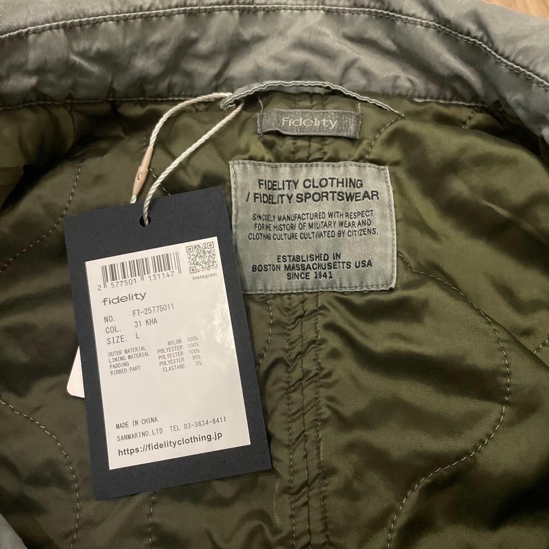aaa Fidelity フライトジャケット カーキ Lサイズ