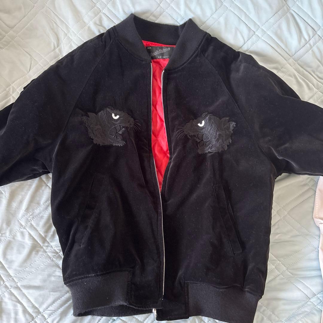 Hoshihime スカジャン 黒 虎刺繍　のむちゃんさん専用