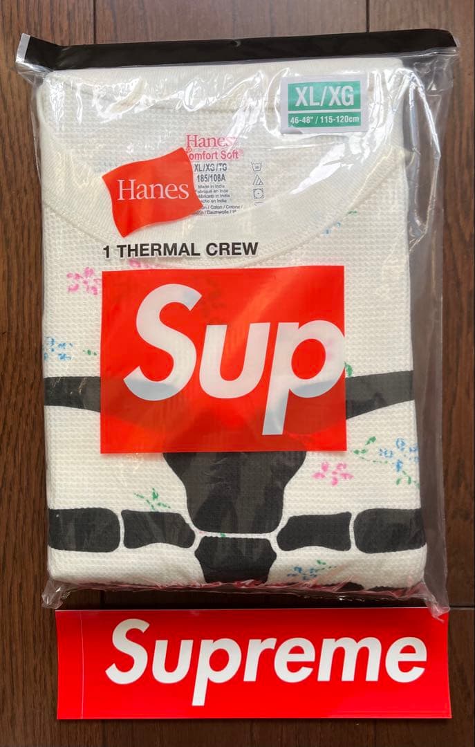 おまけ付きSupreme / Hanes Bones Thermal Crew