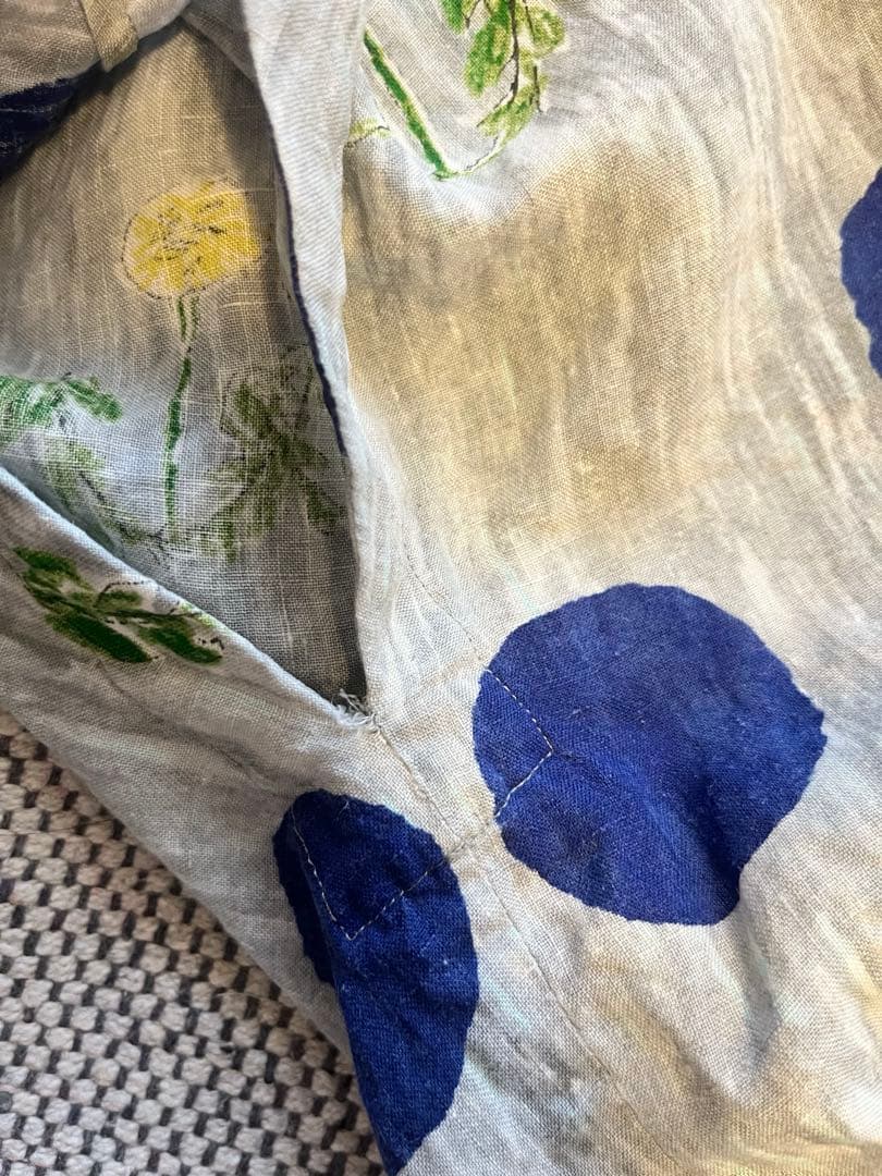 ミナペルホネン ダンデライオン リネン フレンチスリーブ ブラウス38