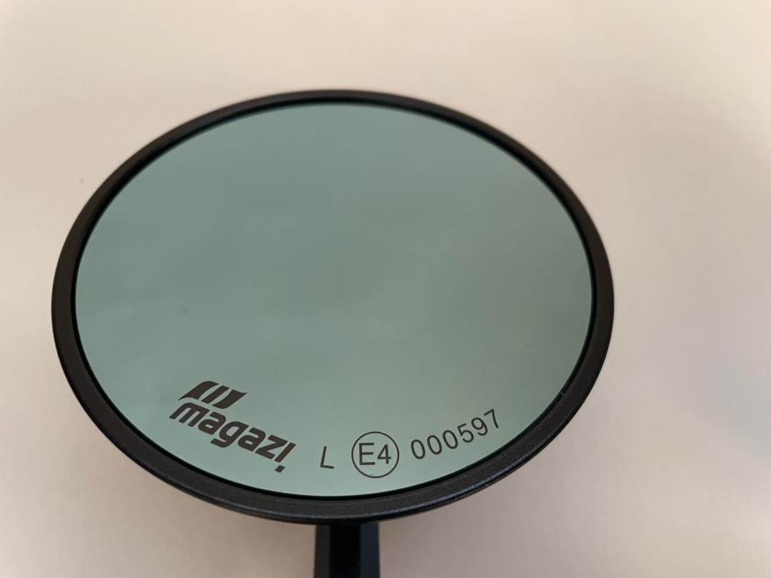 KiWAV ヤマハ車用 バーエンドミラー (ボブ) 黒 16mmネジ式