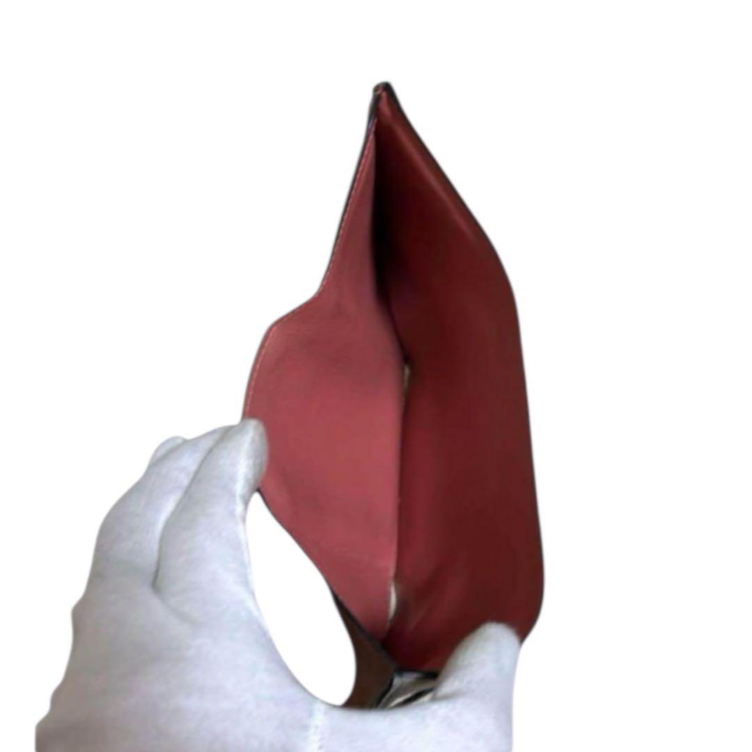 人気　ロエベ　折り財布　バーティカルウォレット　スモール　レザー　トリカラー