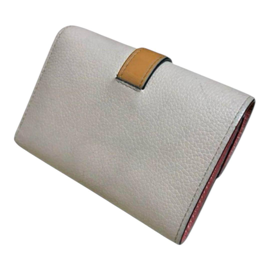 人気　ロエベ　折り財布　バーティカルウォレット　スモール　レザー　トリカラー