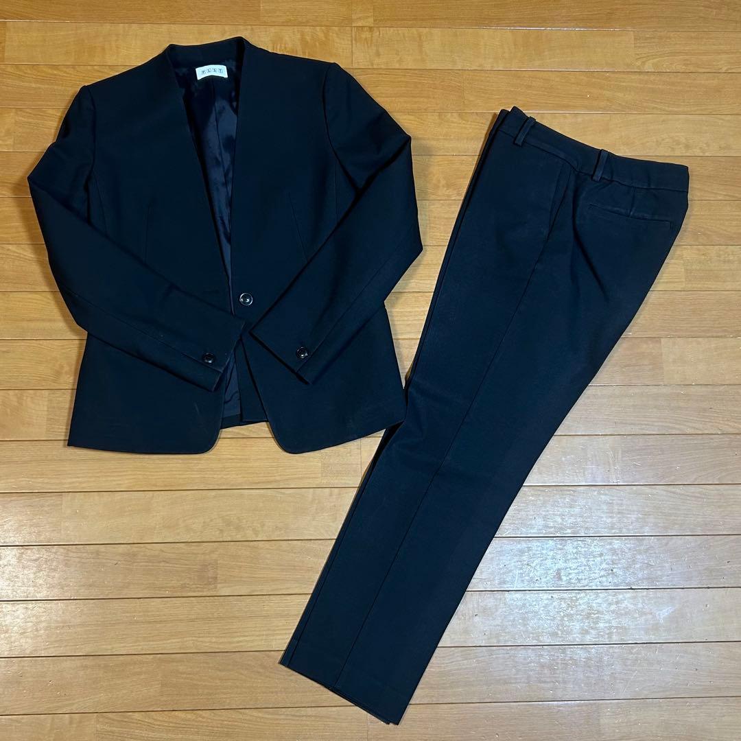 PLSTのウォームリザーブ黒ブラックパンツスーツ上下Lサイズセット