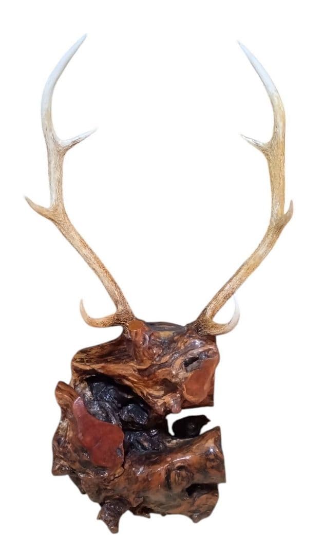 鹿の角　大型　木製　ツノ