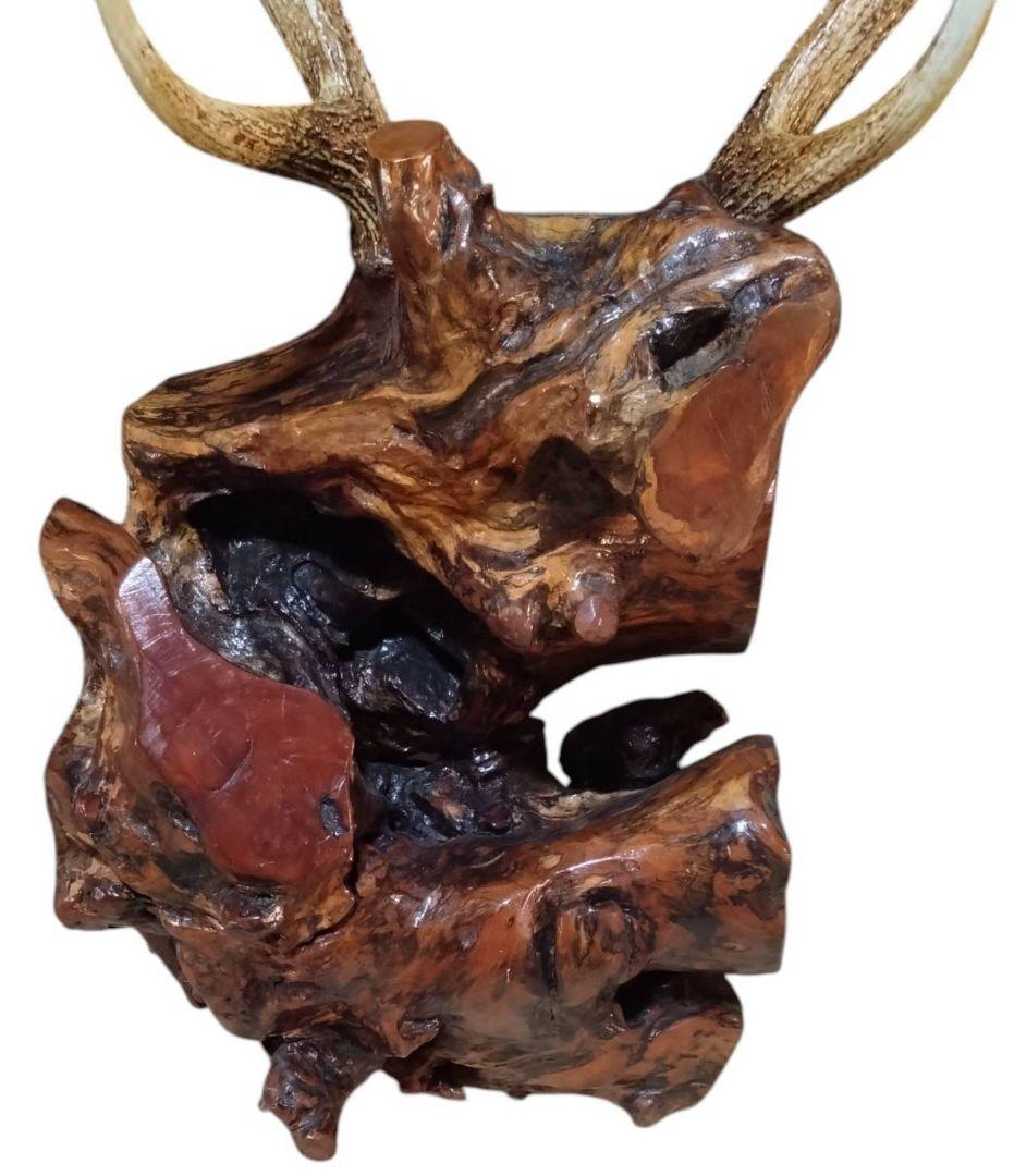 鹿の角　大型　木製　ツノ