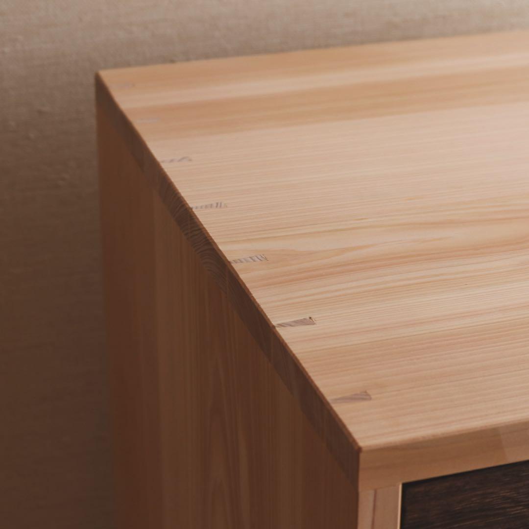 pey　桧の4段チェスト