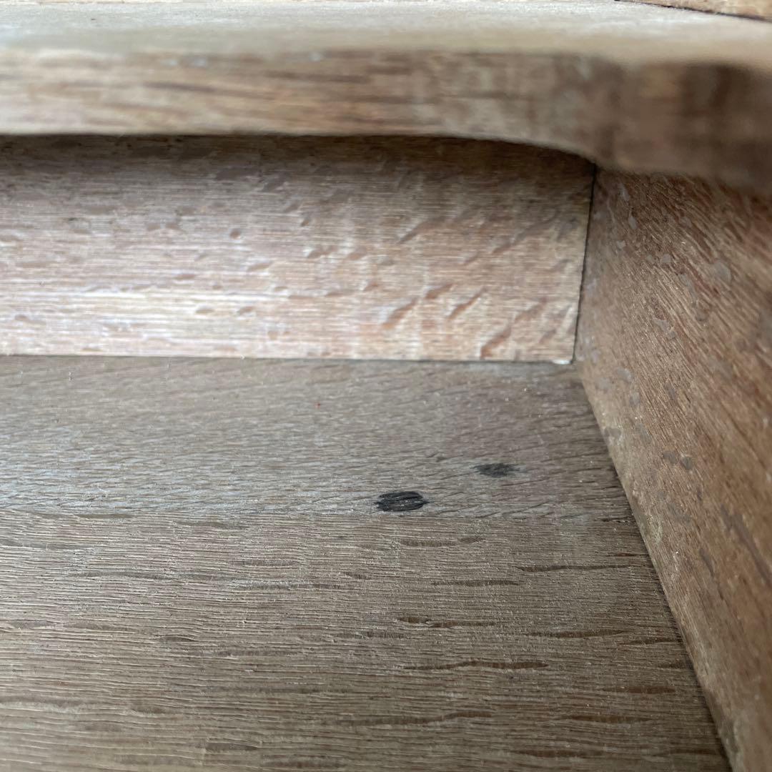 ビンテージ ドロワーサイドテーブル ドロワーベッドサイドテーブル　剥離