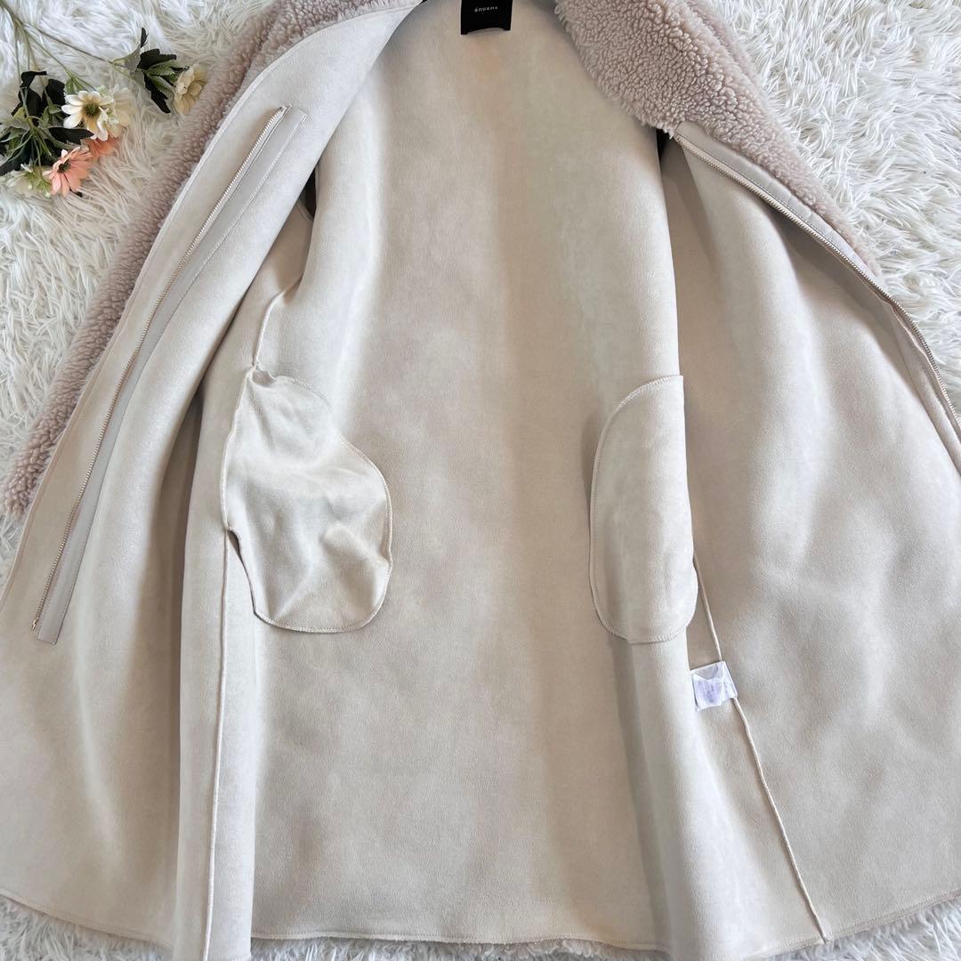 anuans アニュアンス ボンディング ボア コート