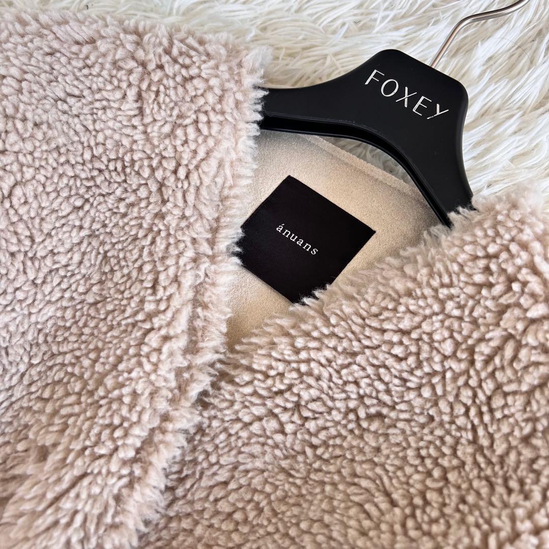 anuans アニュアンス ボンディング ボア コート