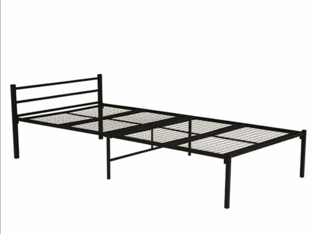 新品　シングルベッド　組み立て式　ブラック