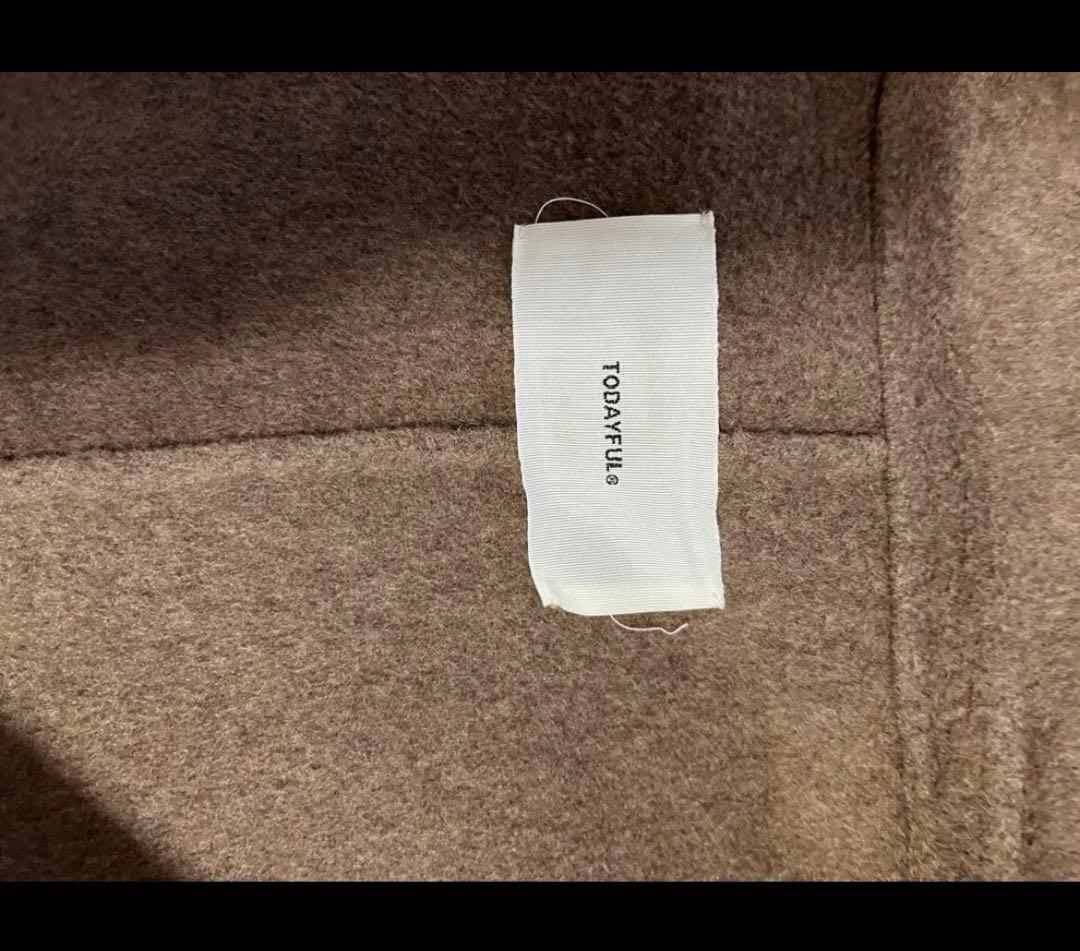 トゥデイフル　ウールオーバーコート