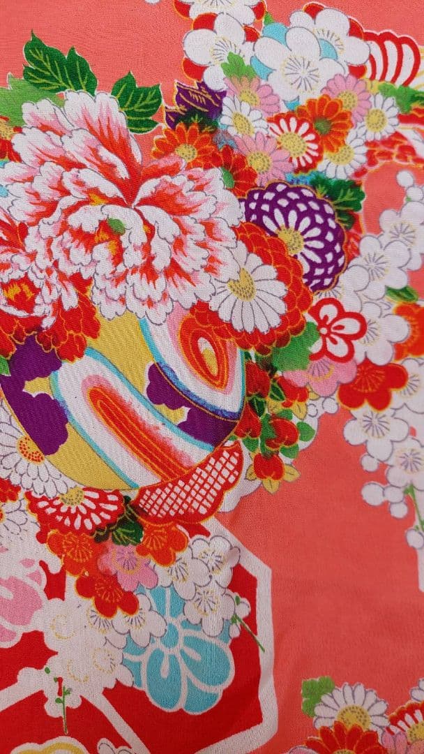 NA4アンティーク子供着物七五三正絹着丈100センチ裄丈52センチ