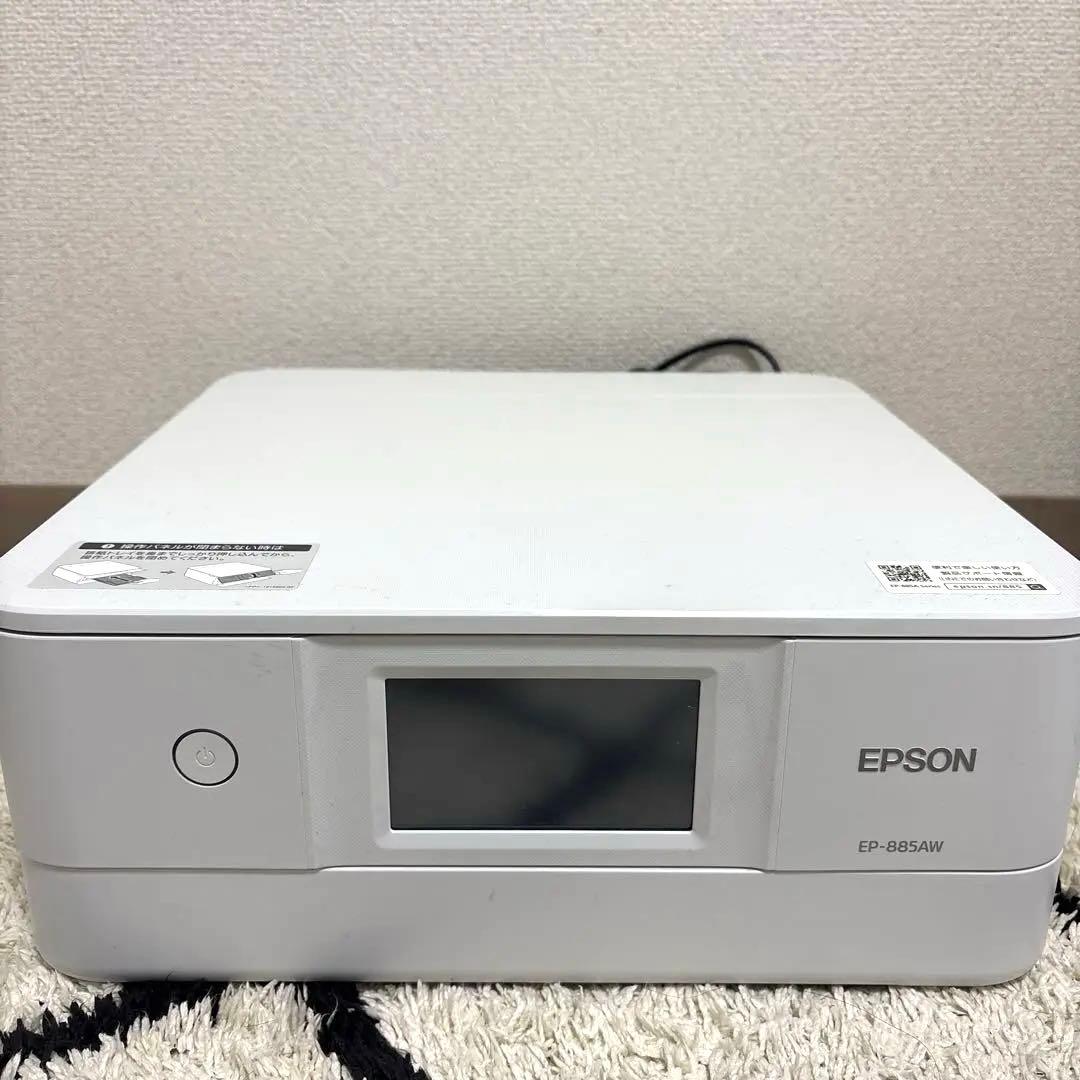 EPSON インクジェットプリンター EP-885AW ホワイト 動作確認済み