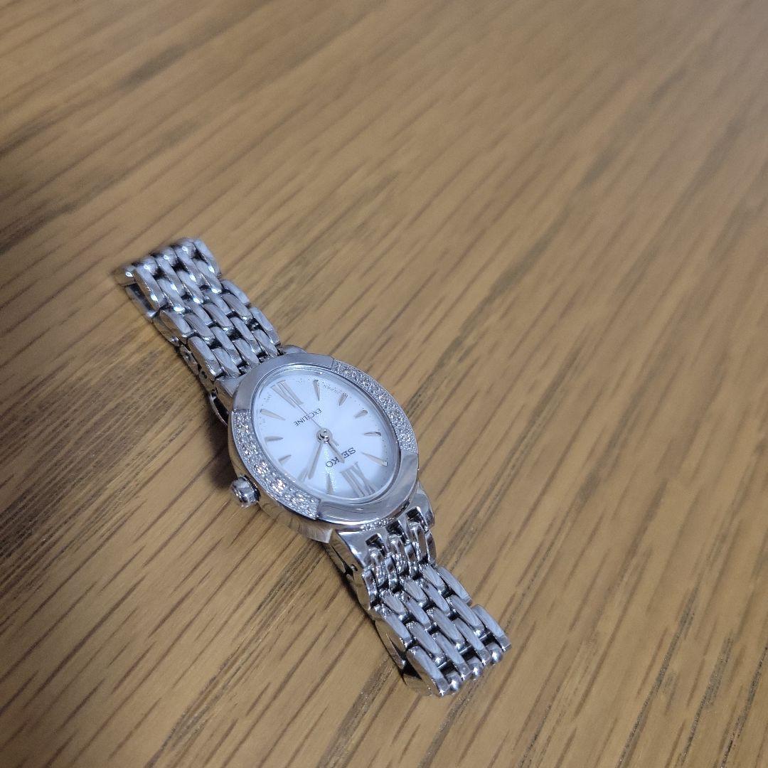 ●可動品●SEIKO セイコー　エクセリーヌ　腕時計　ソーラー　ダイヤベゼル