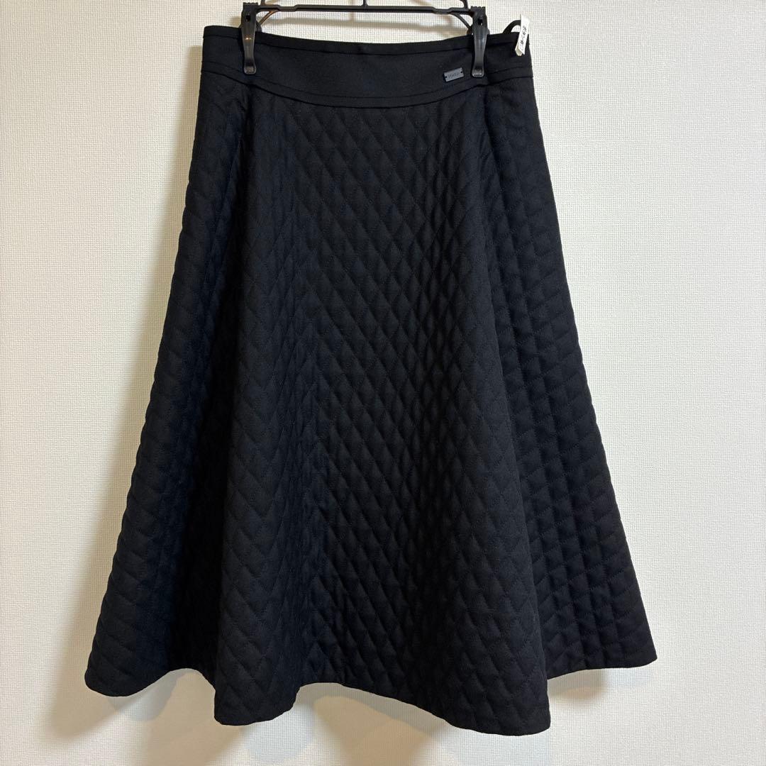 フォクシー　キルティングスカート　サイズ40 クロスフレア