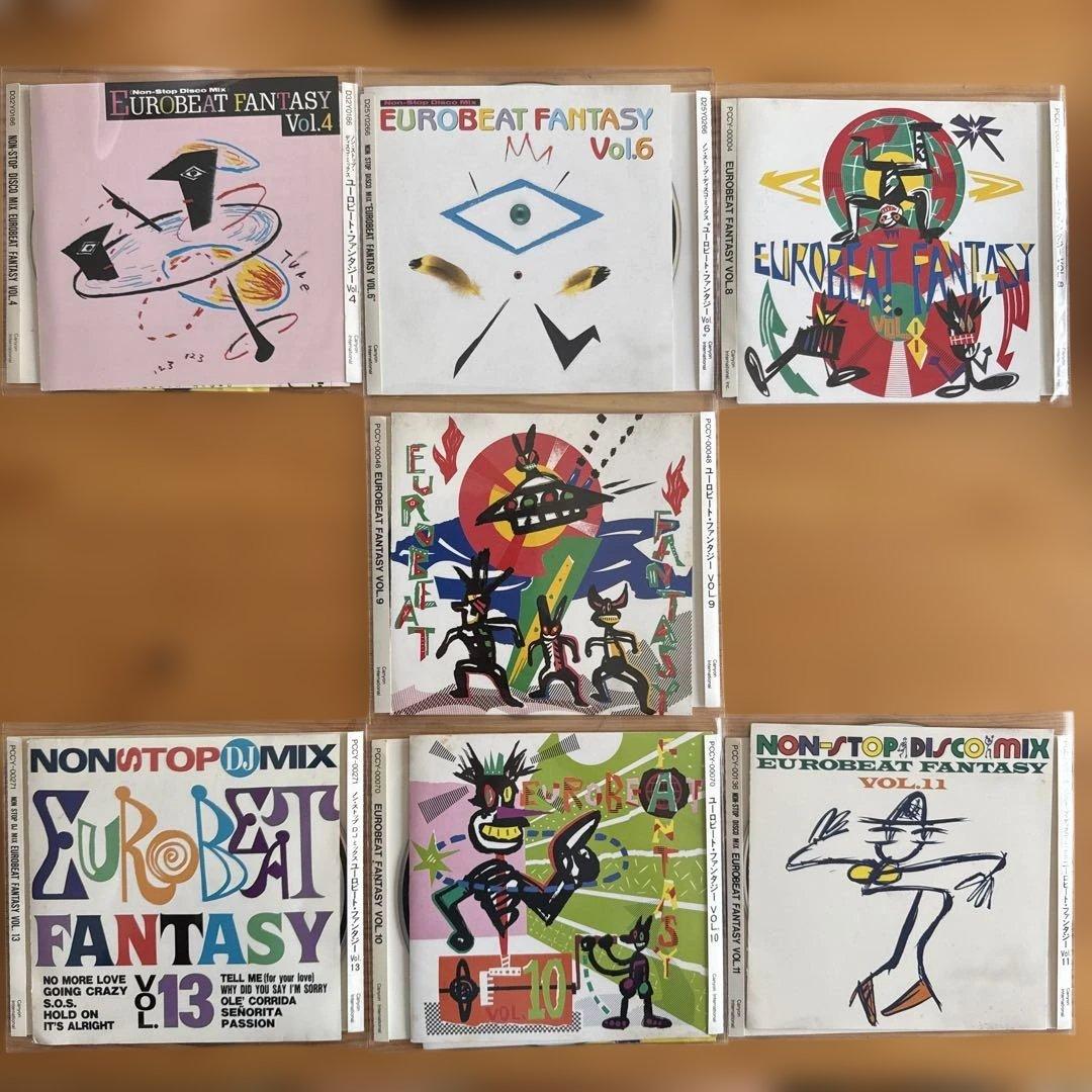 EUROBEAT FANTASYノンストップミックス　7枚セット