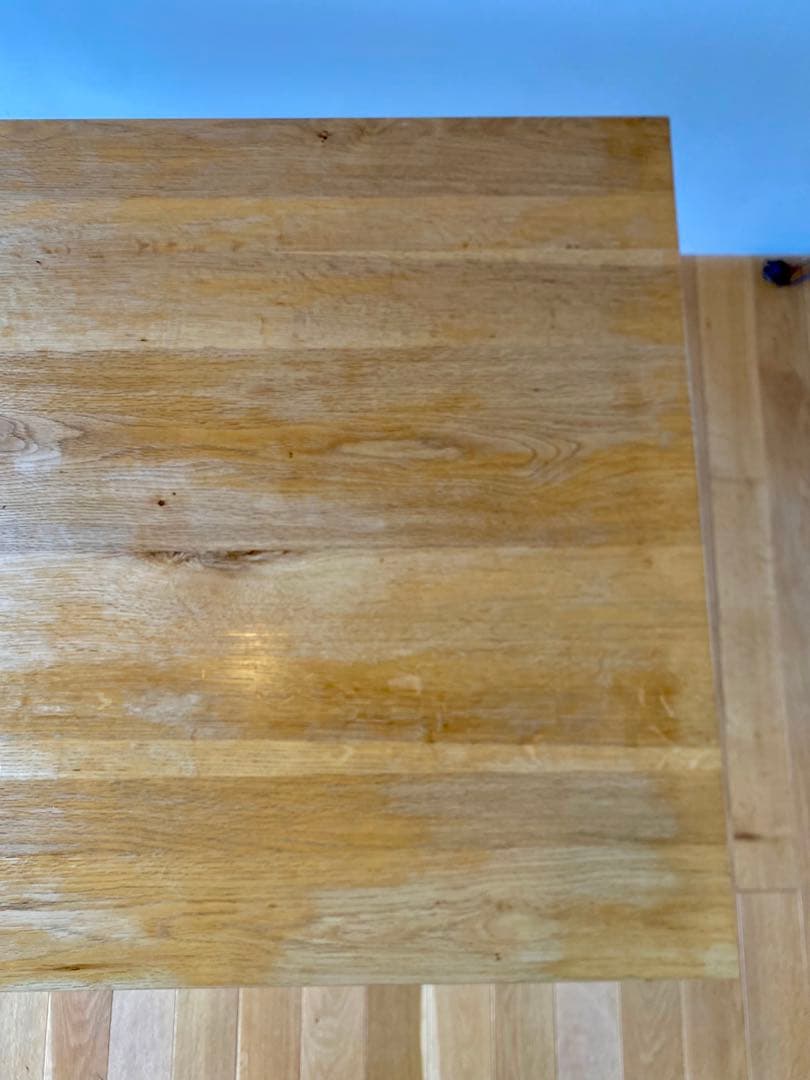 オーク無垢材　ダイニングテーブル　w110×d70×h65cm